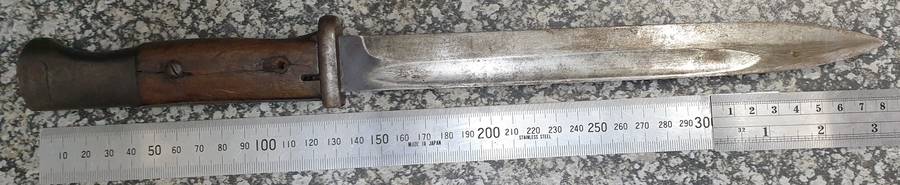 German bayonet Eagle stamp coded WaA883 both handle and scabbard