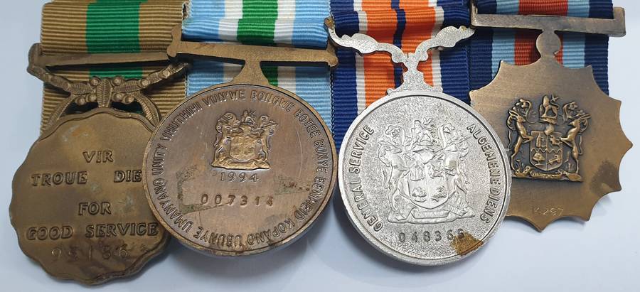Set of 4 SADF medals