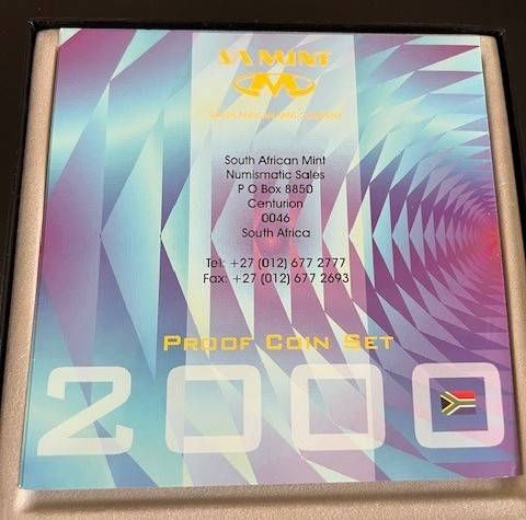 RSA 2000 PROOF SET IN SA MINT CASE - OLD COAT OF ARMS