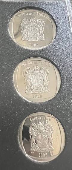 RSA 2000 PROOF SET IN SA MINT CASE - OLD COAT OF ARMS