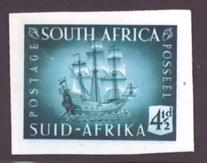 UNION OF SA 1953 UNADOPTED PHOTOGRAPHIC PROOF OF THE 4 1/2 d DESIGN - SACC 145