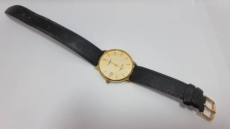 Louis Anders gold plated quartz watch (for parts/repair)