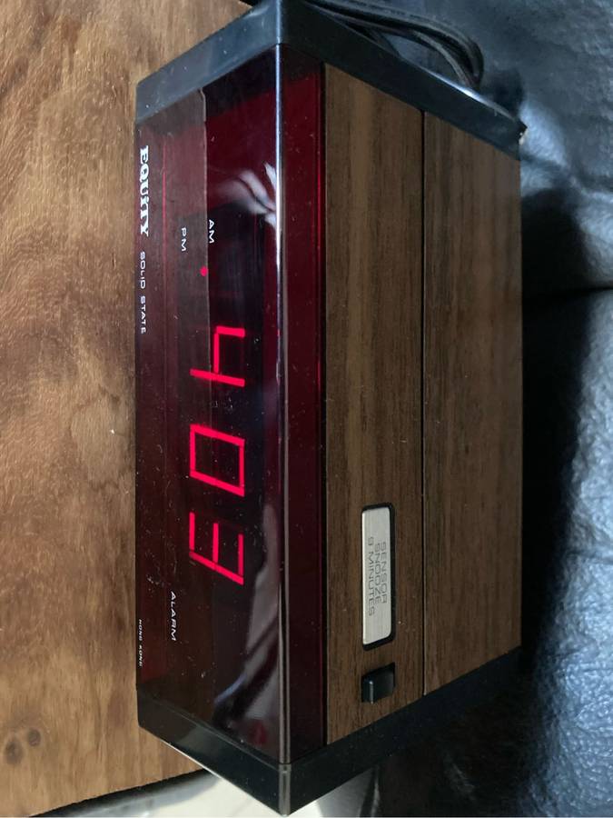 Vintage Electronic Alarm Clock new old stock Equity Hong Kong