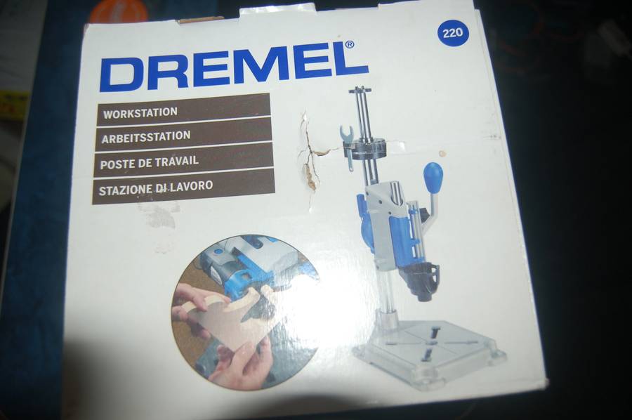 DREMEL 220 WORKSTATION DRILL PRESS EXCELLENT CONDITION IN ORIGINAL BOX
