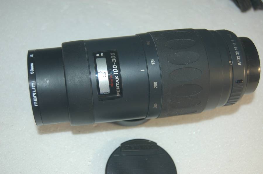 PENTAX CAMERA COLLECTION ME AND ME SUPER WITH 100-300 PENTAX ZOOM LENS FOR ROLL FILM