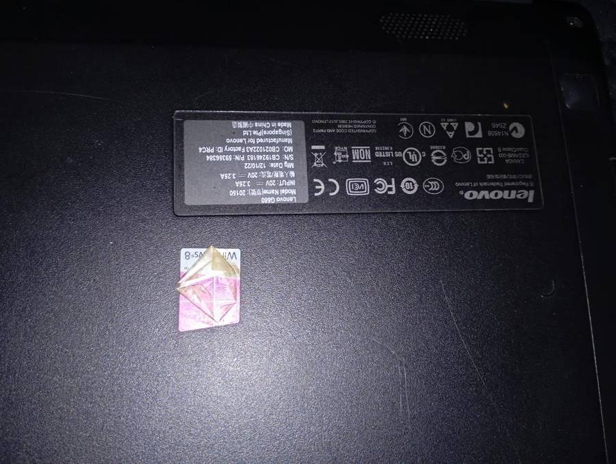 Lenovo G580 2.4Ghz i3 Intel Core 320GB HDD 2GB RAM Laptop