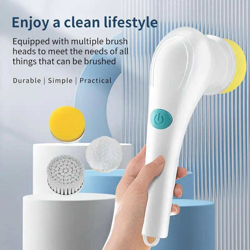 Electrical Cordless Spin Cleaning Brush 5 in 1 Multipurpose
