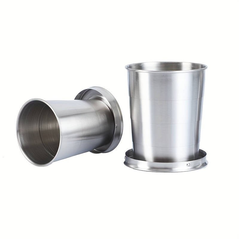 Irish Coffee Stainless Steel Folding Cup Set Portable Travel Camping Tea Cup Environmentally Frien