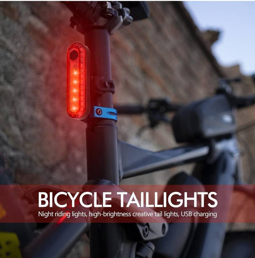 Rechargeable Bicycle Back Light Red