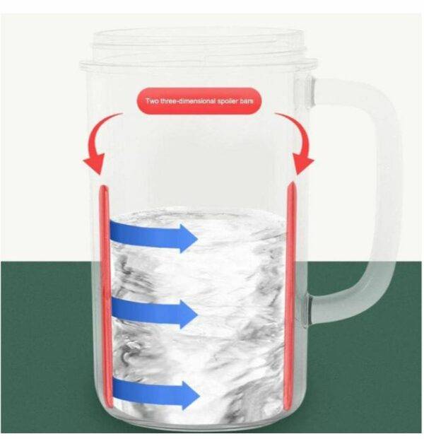 Portable Rechargeable Handheld Juice Blender Cup With Straw 500ML