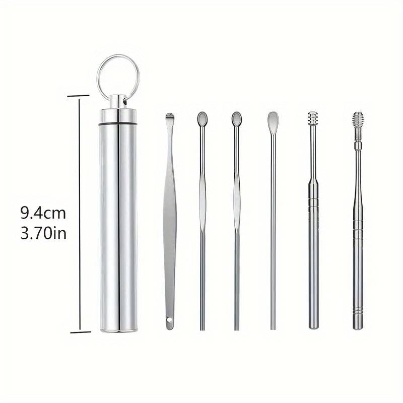 6 Piece Stainless Steel Ear Wax Removal Kit Gentle And Effective Cleaning Tools
