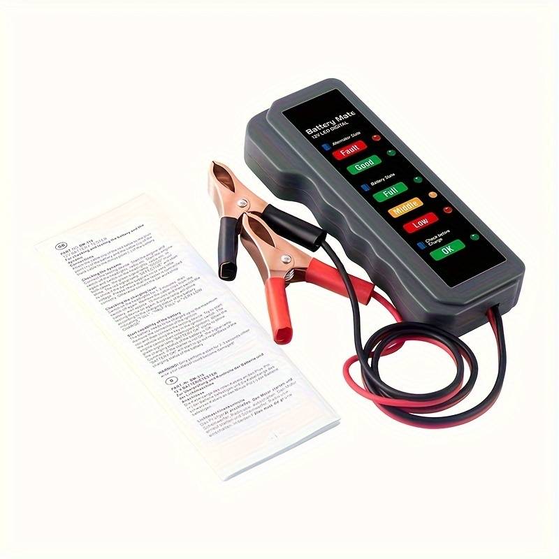 Mini Digital Car Battery And Alternator Savior - 12V Instant Read Tester With 6Led Display - Portabl