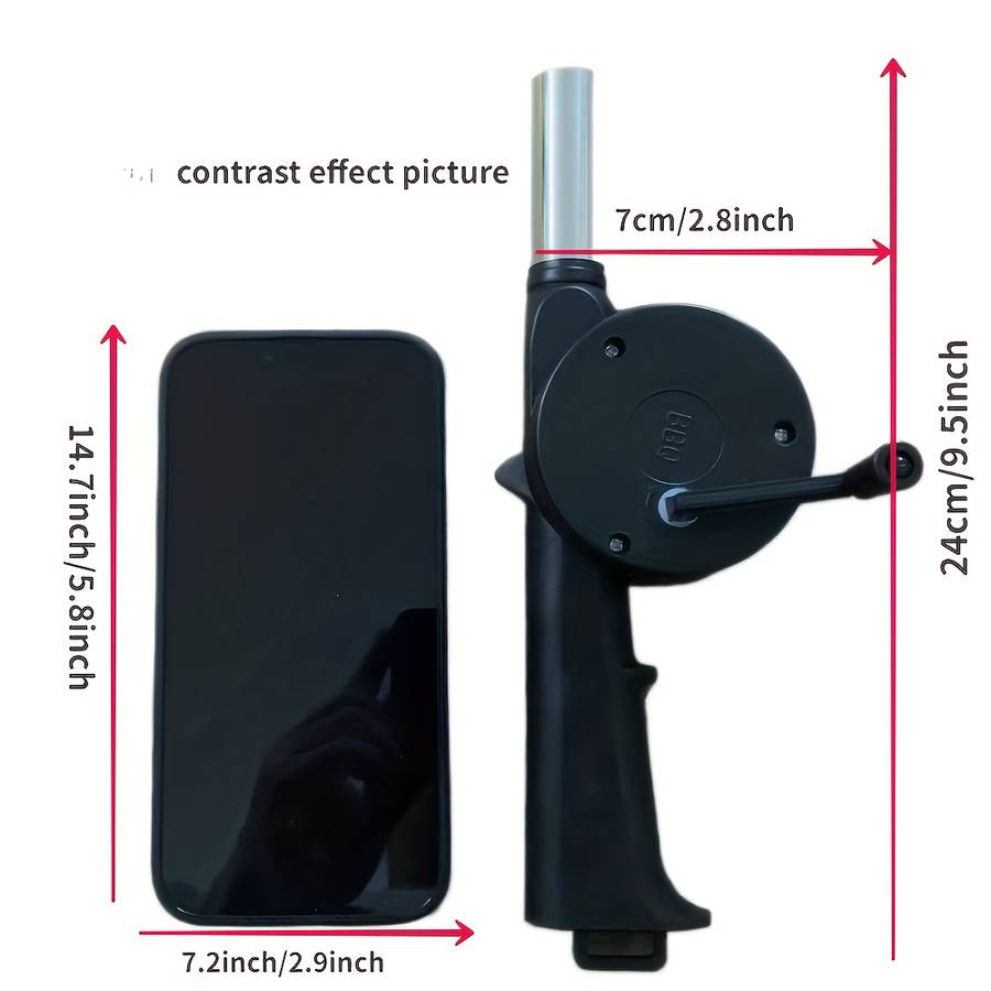 1Pc Portable Hand Blower For BBQ Camping And Fire Building Efficient