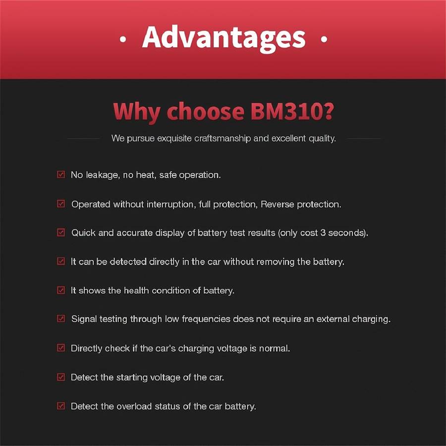 Mini Digital Car Battery And Alternator Savior - 12V Instant Read Tester With 6Led Display - Portabl