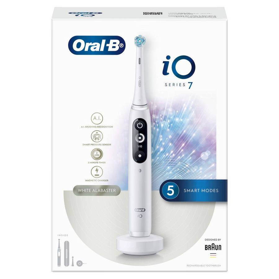 Oral-B iO7 Rechargeable Electric Toothbrush - White