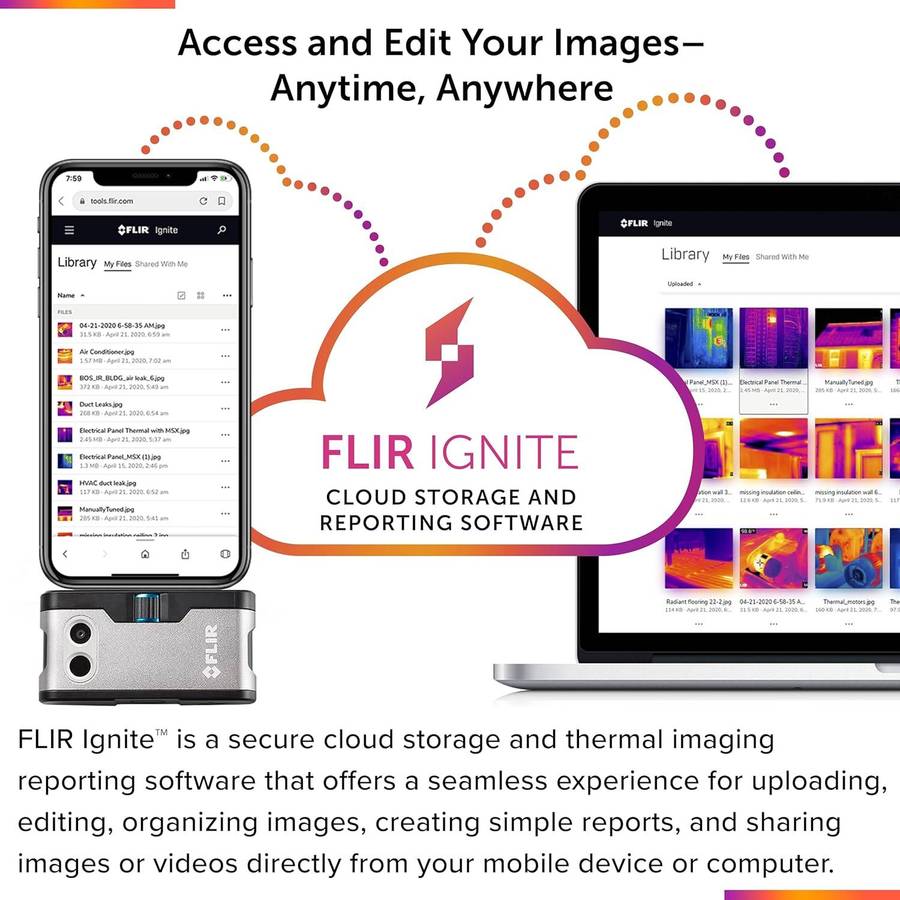 FLIR ONE Gen 3 - Thermal Imaging Camera for Android Smartphones (USB-C): Use for Home Inspection, HV