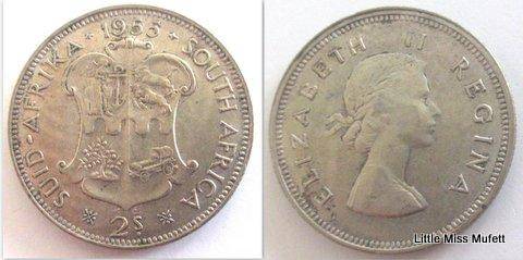 South African 2 Shilling 1955 to 1960--67,86 GRAM---All for 1 bid