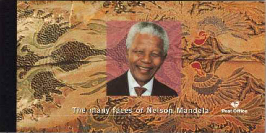 2001-11-14 The Many Faces of Nelson Mandela. Booklet No.57 (A62) Souvenir booklet no. 8.
