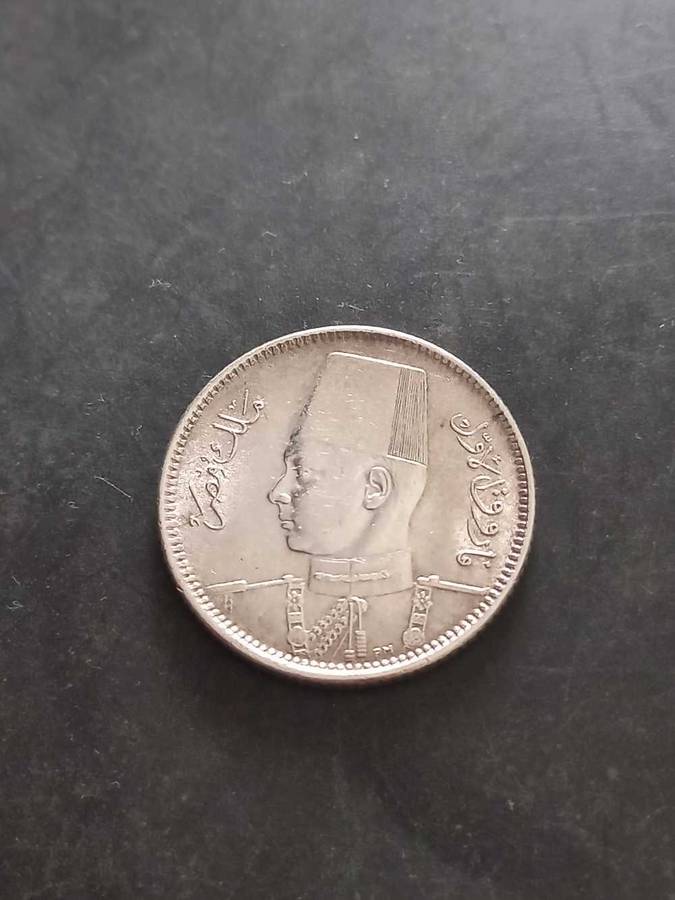 1942 Egypt 2 Piastres .833 silver