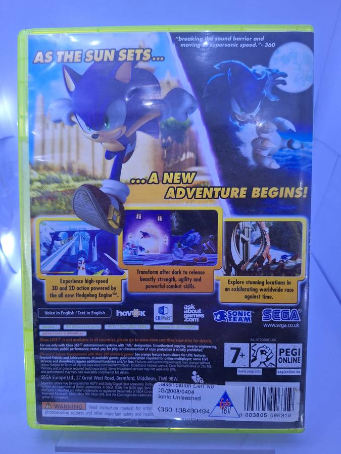 Sonic Unleashed (XBOX 360)