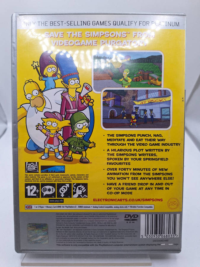 The Simpsons Game - Platinum (PS2)