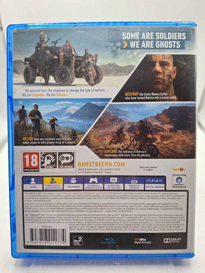 Tom Clancy's: Ghost Recon - Wildlands (PS4)