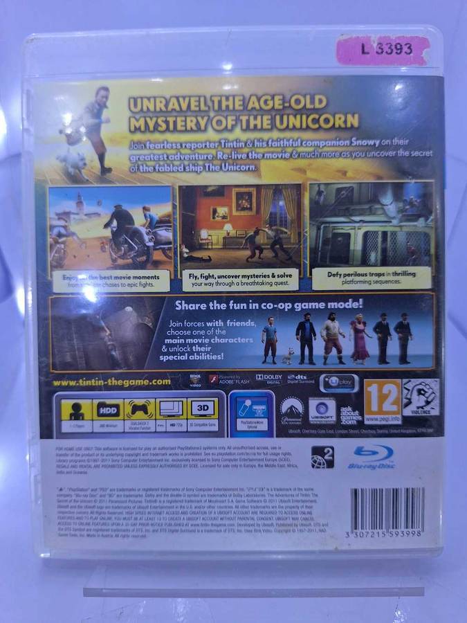 The Adventures of Tintin: The Secret of the Unicorn (PS3)
