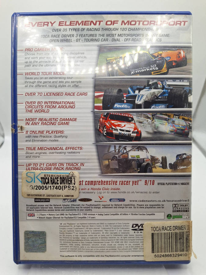 TOCA RACE DRIVER 3 (PS2)
