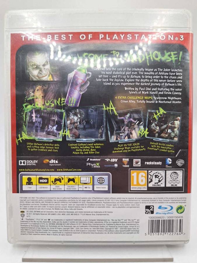 Batman Arkham Asylum: Game of the Year Edition - Essentials (PS3)