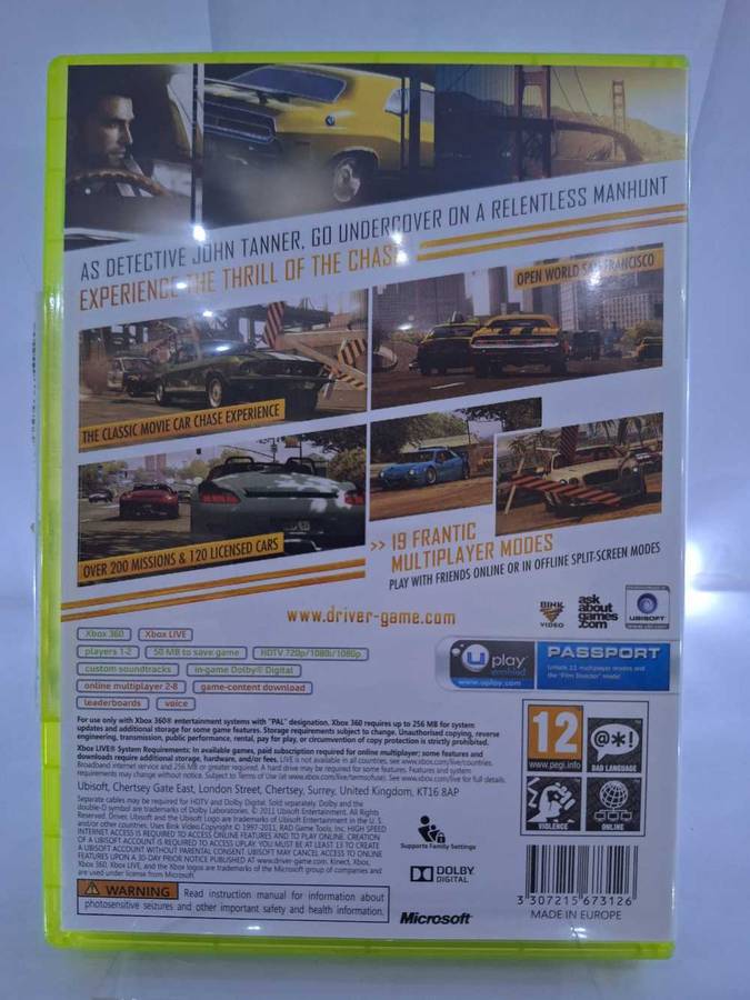 Driver: San Francisco - Classics (XBOX 360)