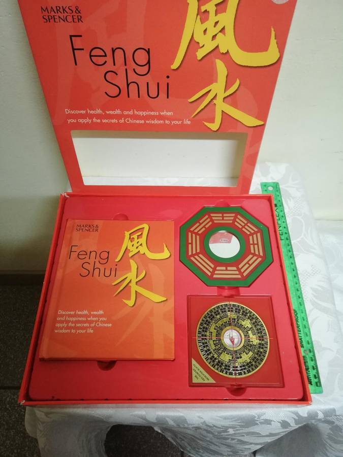 Feng Shui by Mark and Spencer. Book, compass & pa kua
