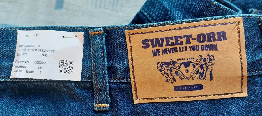Sweet-Orr Men's Work Denim Jeans Size 107 or 42 NEW