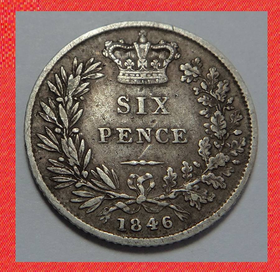 Crazy R1 Start! Great Britain 6-Pence 1846