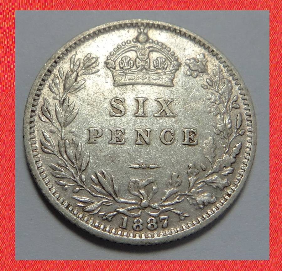 Crazy R1 Start! Great Britain 6-Pence 1887