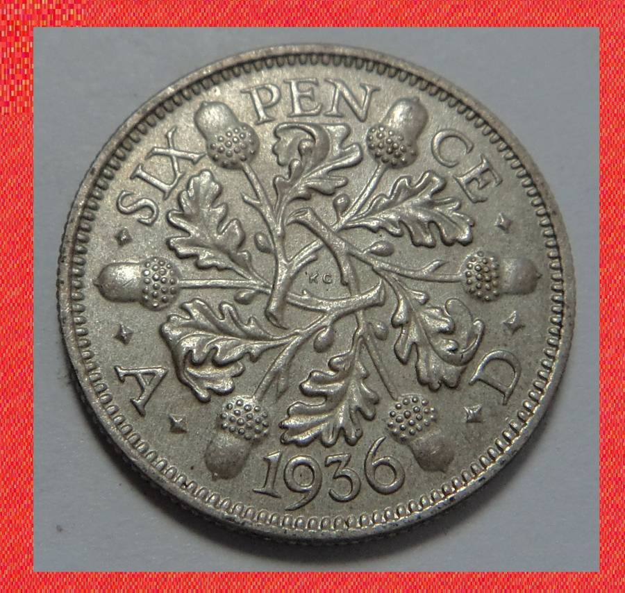 Crazy R1 Start! Great Britain 6-Pence 1936