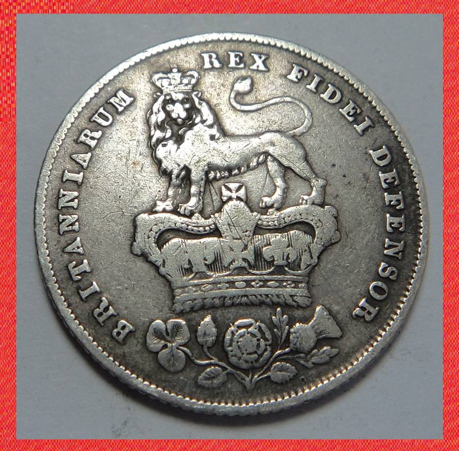 Crazy R1 Start! Great Britain Shilling 1826