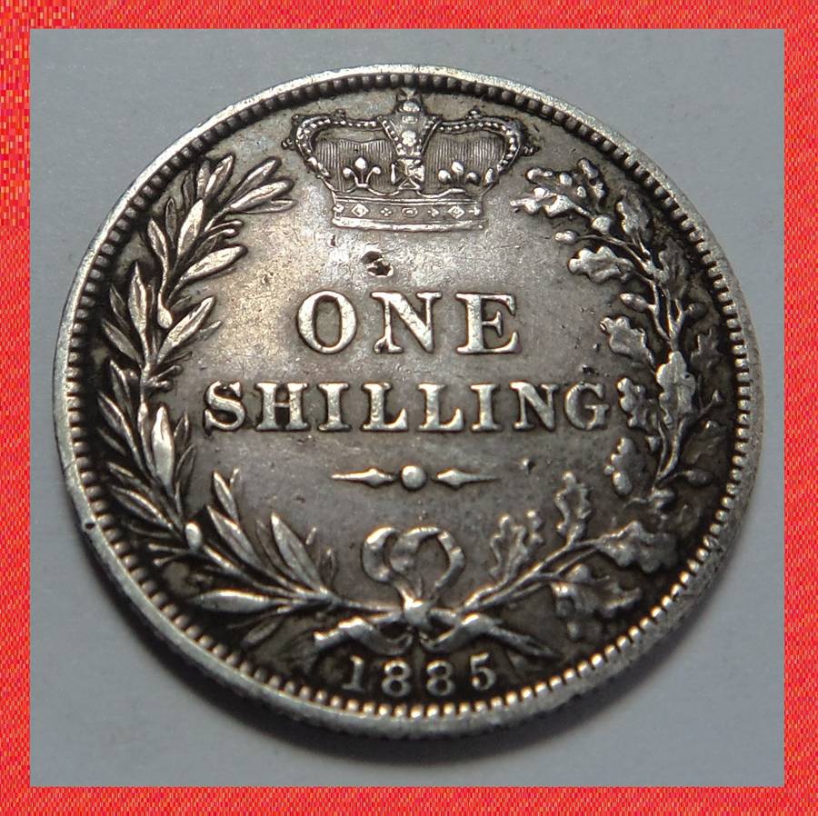 Crazy R1 Start! Great Britain Shilling 1885