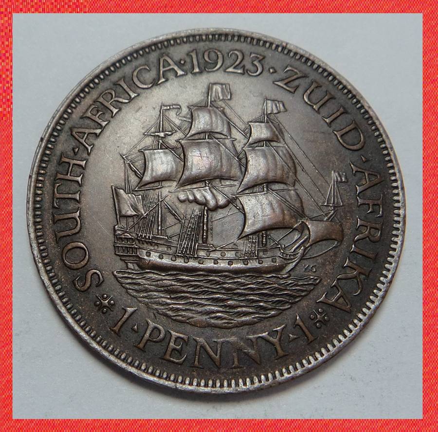 Crazy R1 Start! 1923 Union of SA Penny (Top Grade)