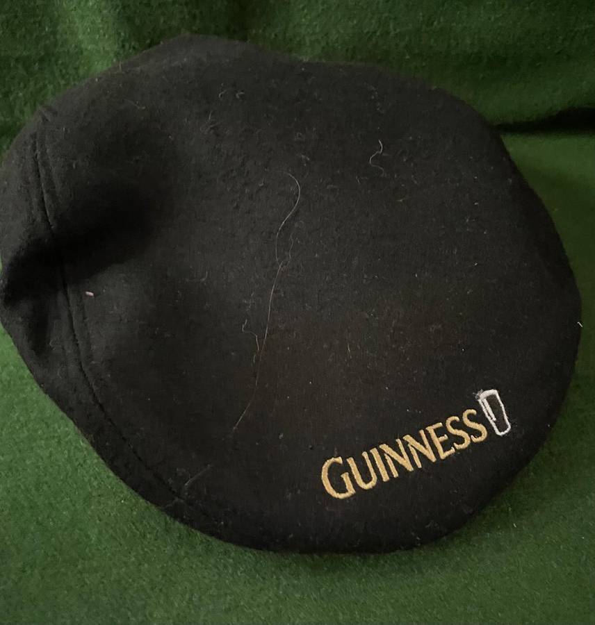 Guiness Flat Cap "News Boy" style hat - Genuine McCoy...one size fits all.