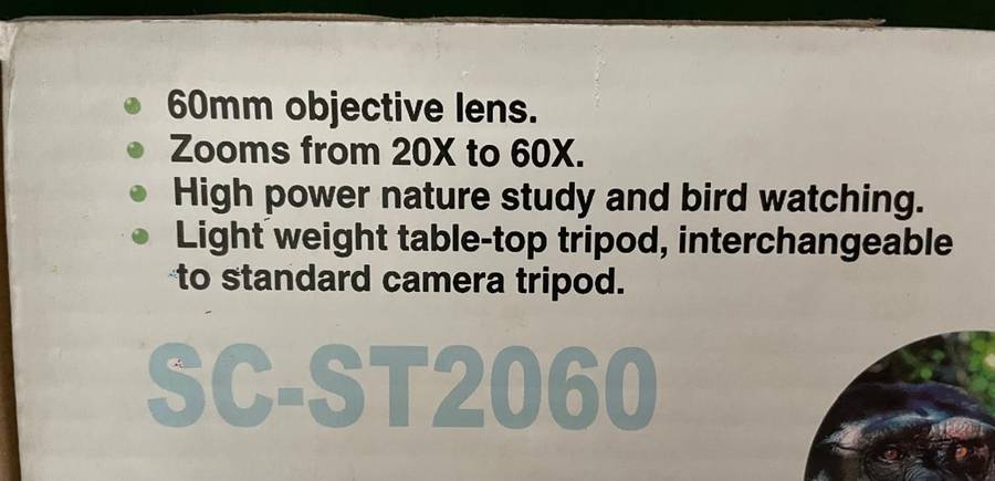 Tasco Spotting Scope : Zoom 20x to 60x - brand new - never been used - still in box