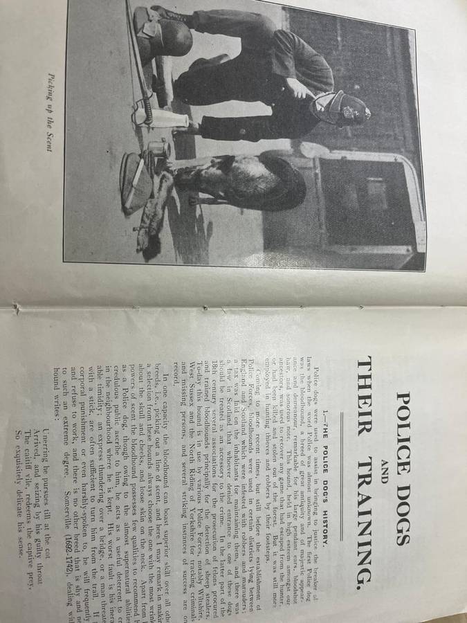 Dog Training Manual - 1933 Old British Police Manual - awesome