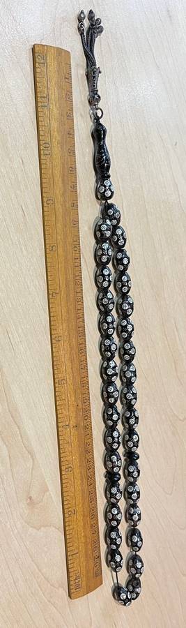 Stress beads : Beautiful black & silver prayer / stress beads - great condition