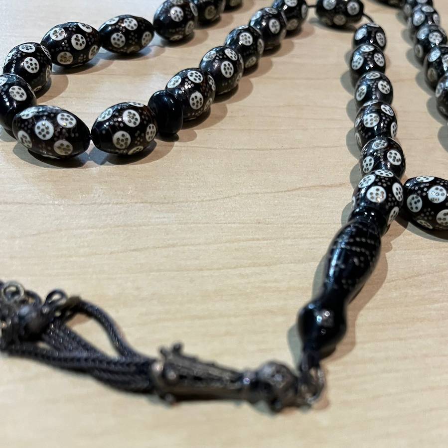 Stress beads : Beautiful black & silver prayer / stress beads - great condition