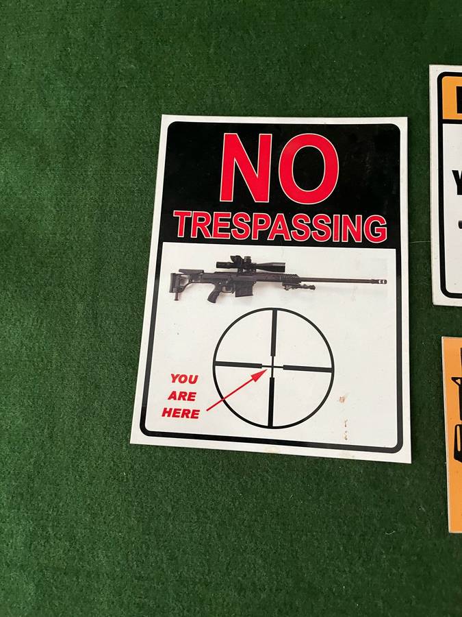 Gun warning Magnets