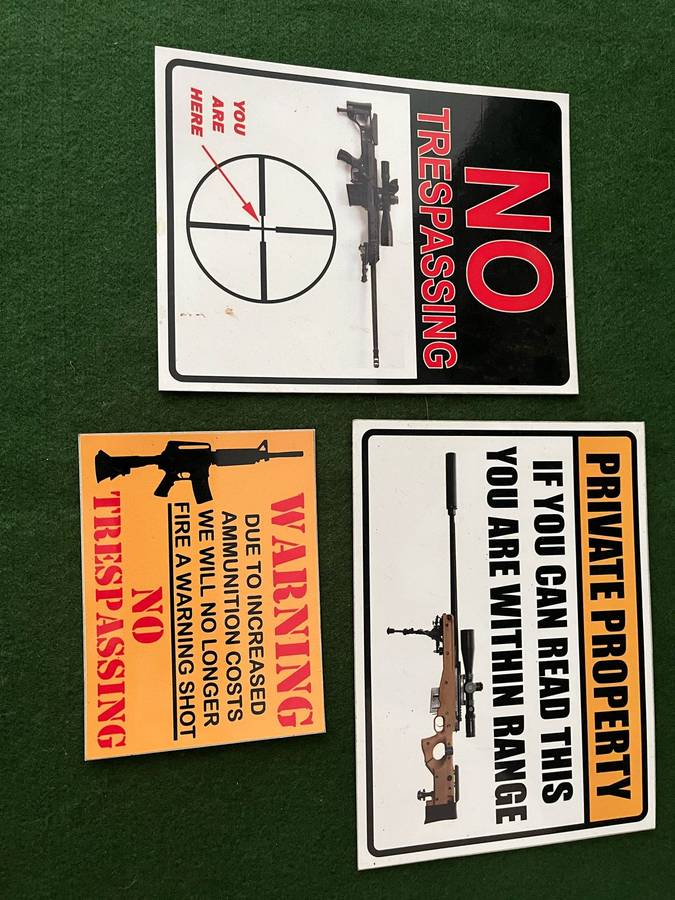 Gun warning Magnets
