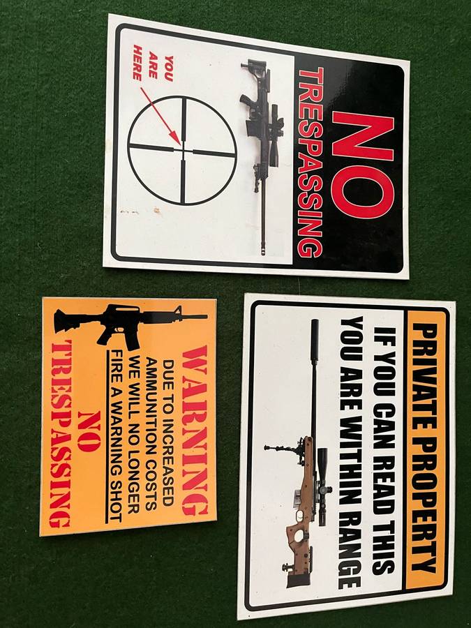 Gun warning Magnets