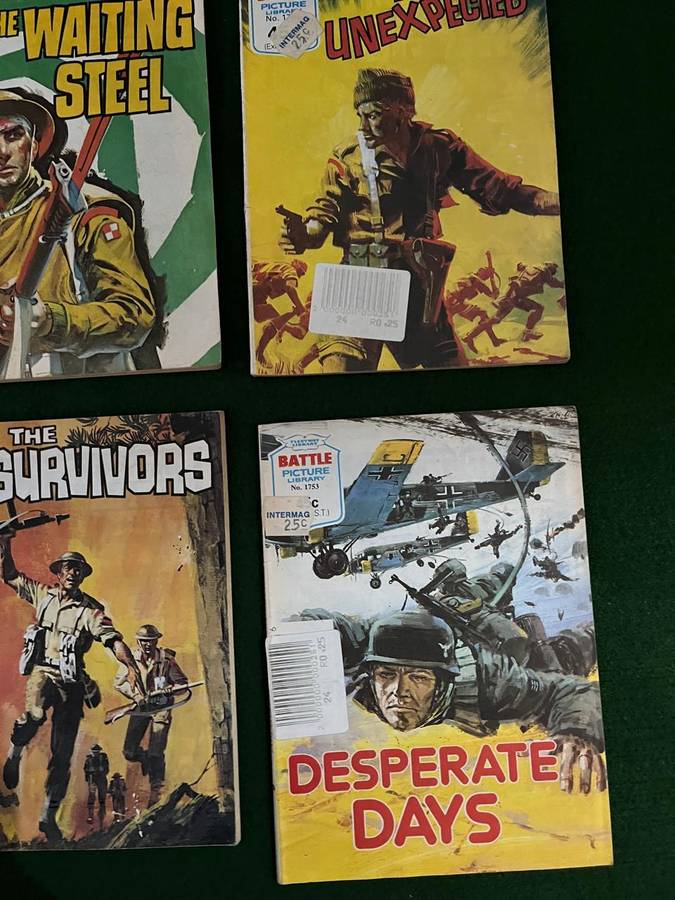 War Comics vintage : 9 x Old War Comics - from 70's & 80s era - great condition