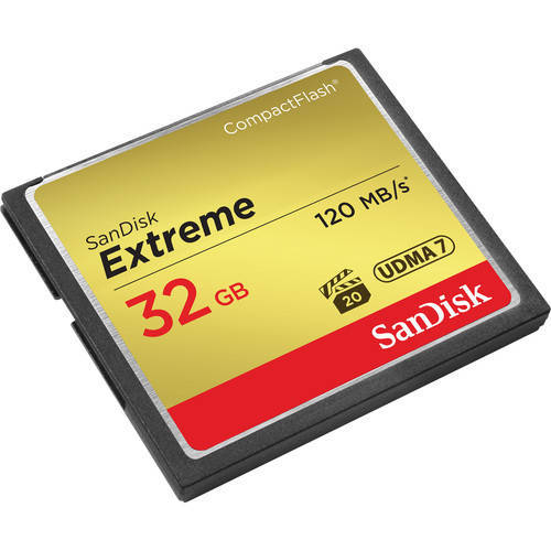 Sandisk 32GB Extreme CompactFlash CF Memory Card 120mb/s