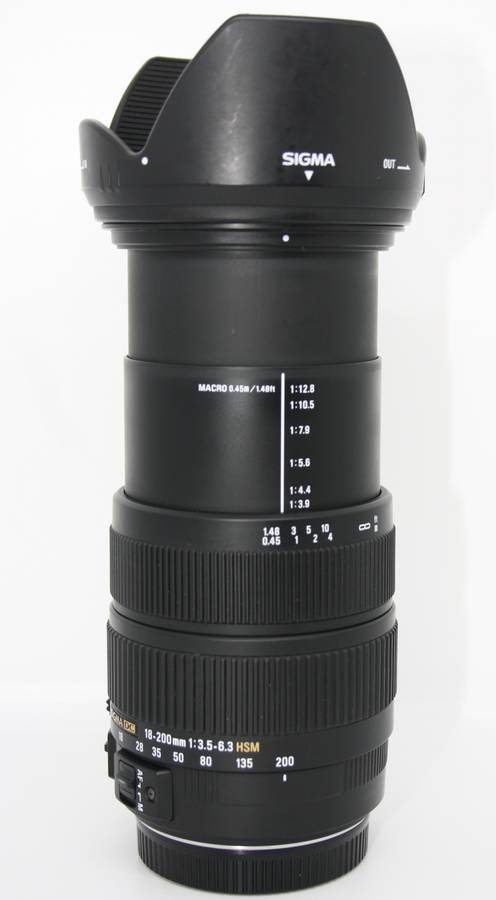 Sigma 18-200mm f/3.5-6.3 DC Auto Focus OS (Optical Stabilizer) Zoom Lens for Canon DSLR Cameras