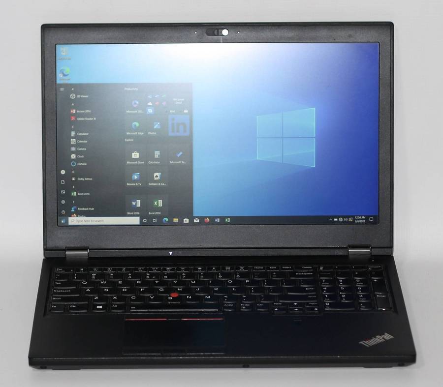 Lenovo Thinkpad P52 Mobile Workstation - Core I7-8750H  16GB RAM, 1TB SSD , Nvidia Quadro P1000